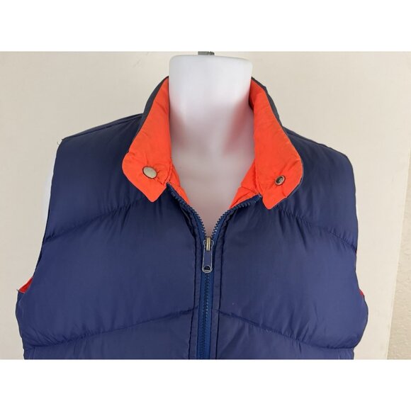 CAMEL Vintage Men's Reversible Blue/Orange Down Puffer Vest Sz M - Picture 2 of 8